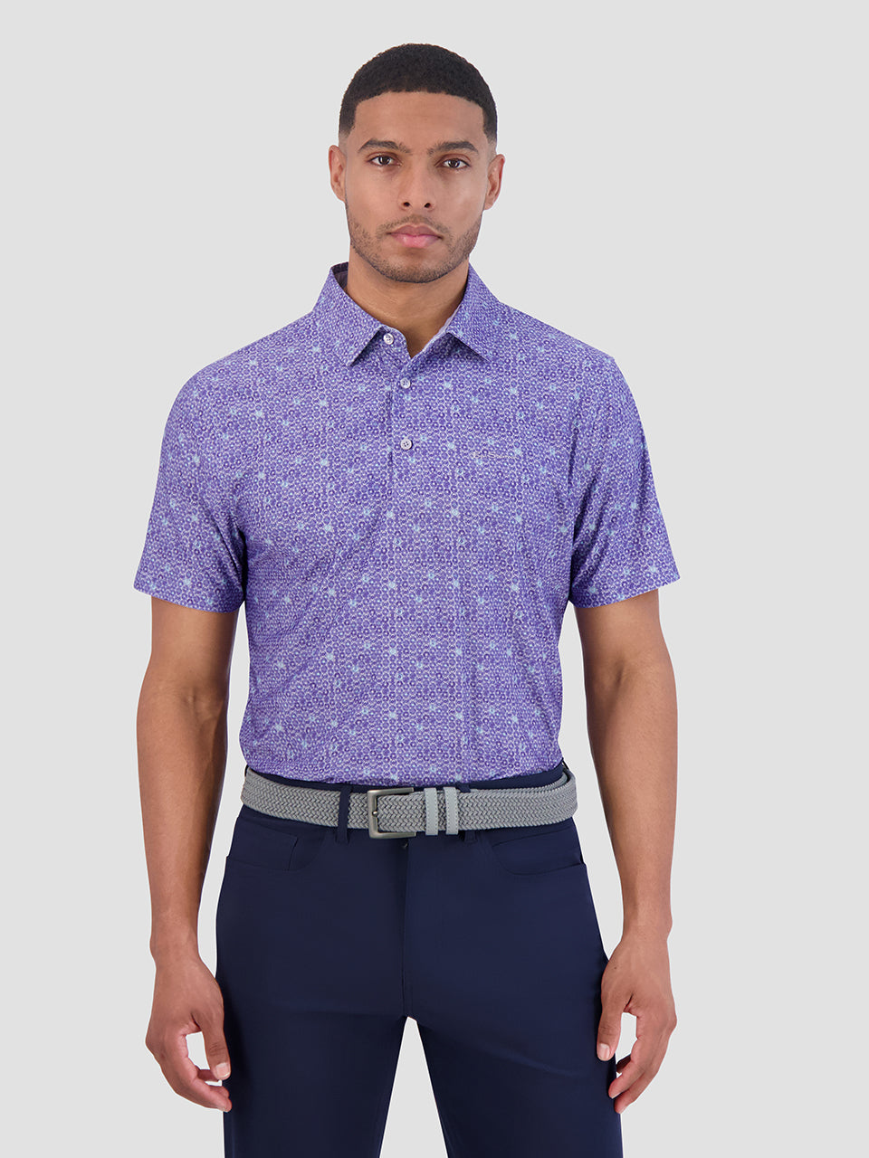 Polos Ben Sherman Broken Record Tech Jersey Sports Fit Violette | WAH-64249519